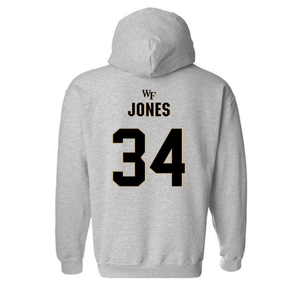 Wake Forest - NCAA Football : Darius Jones - Hooded Sweatshirt Classic Shersey