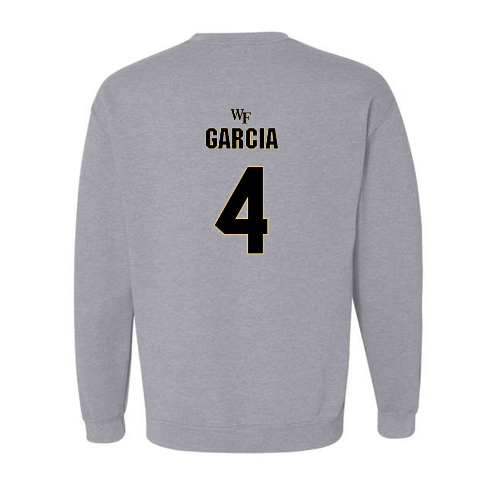 Wake Forest - NCAA Football : Sascha Garcia - Fashion Shersey Crewneck Sweatshirt-1