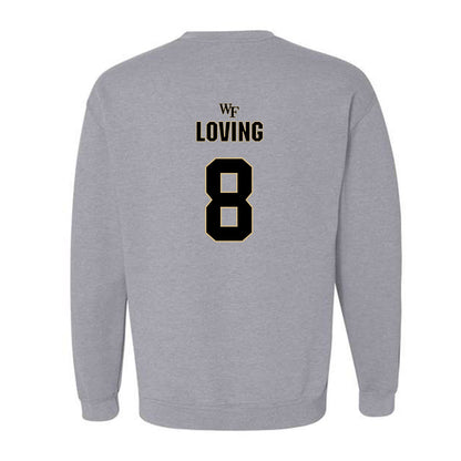 Wake Forest - NCAA Football : Jayden Loving - Fashion Shersey Crewneck Sweatshirt-1