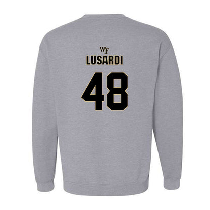 Wake Forest - NCAA Football : Matthew Lusardi - Fashion Shersey Crewneck Sweatshirt-1