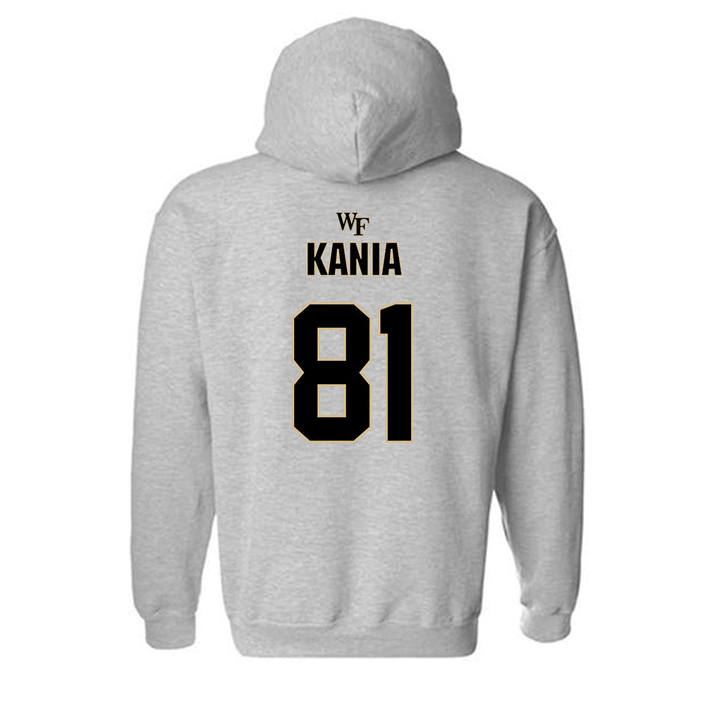 Wake Forest - NCAA Football : Bryce Kania - Fashion Shersey Hooded Sweatshirt-1