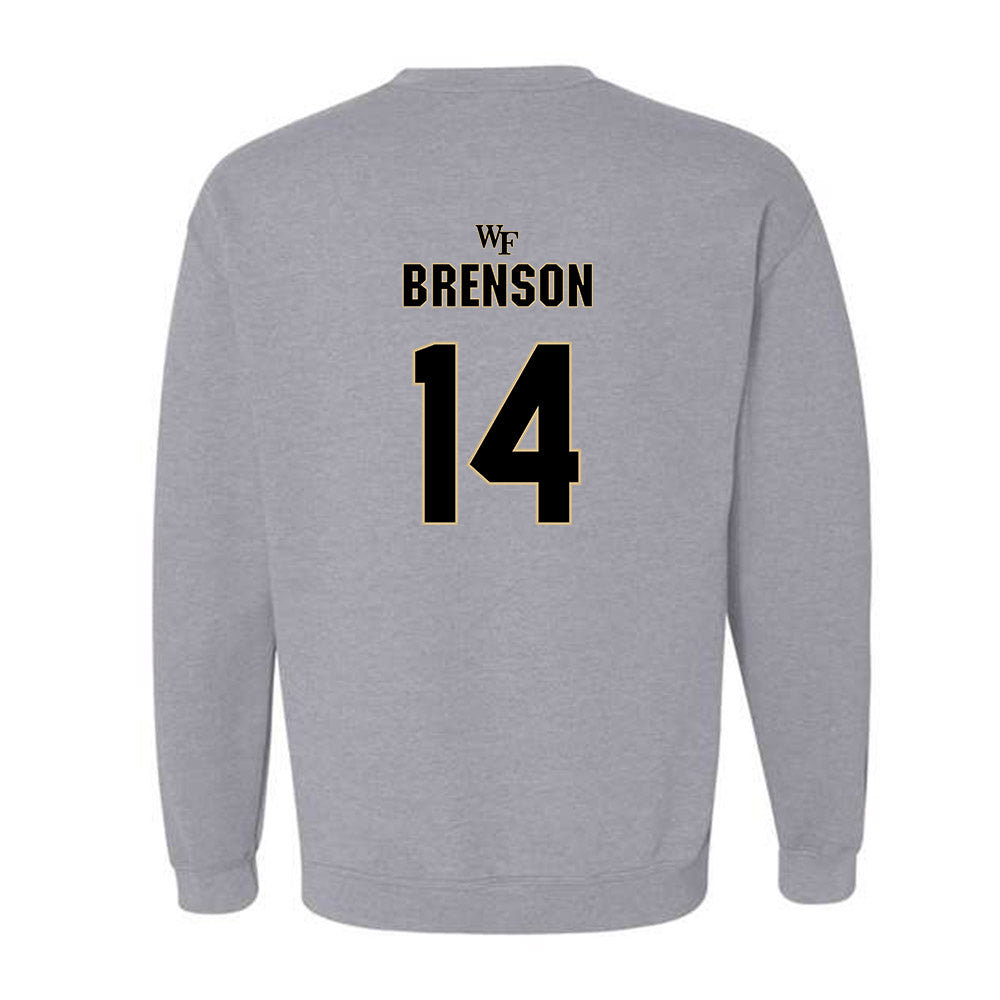 Wake Forest - NCAA Football : Chevalier Brenson - Fashion Shersey Crewneck Sweatshirt-1