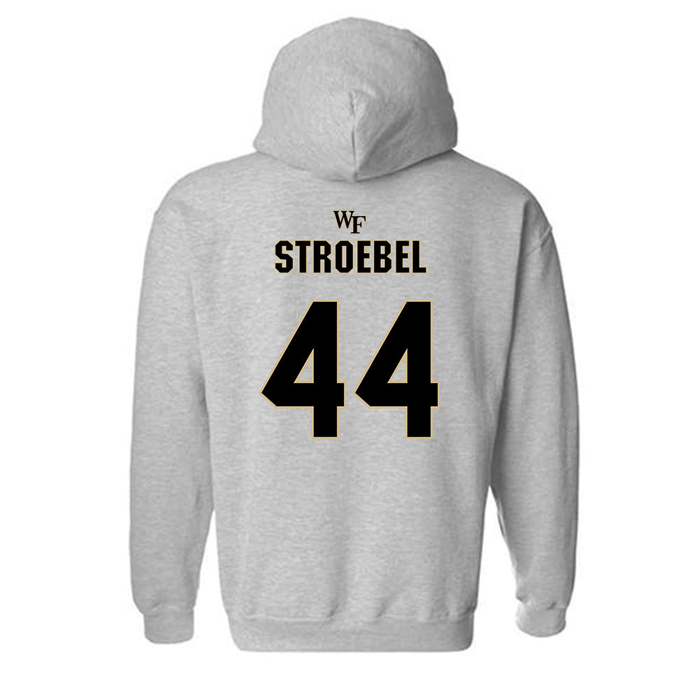 Wake Forest - NCAA Football : Wesley Stroebel - Fashion Shersey Hooded Sweatshirt-1