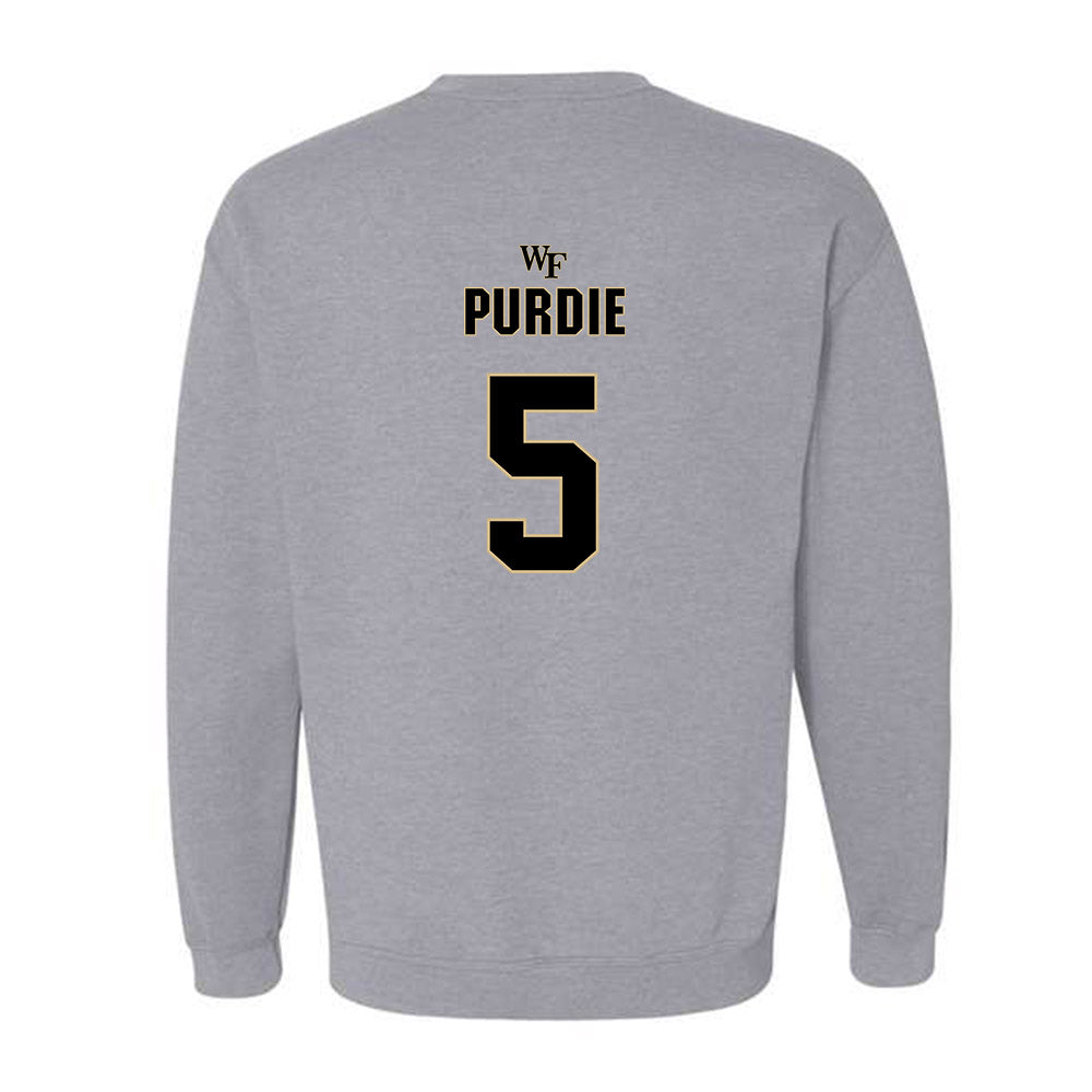 Wake Forest - NCAA Football : Deshawn Purdie - Fashion Shersey Crewneck Sweatshirt-1