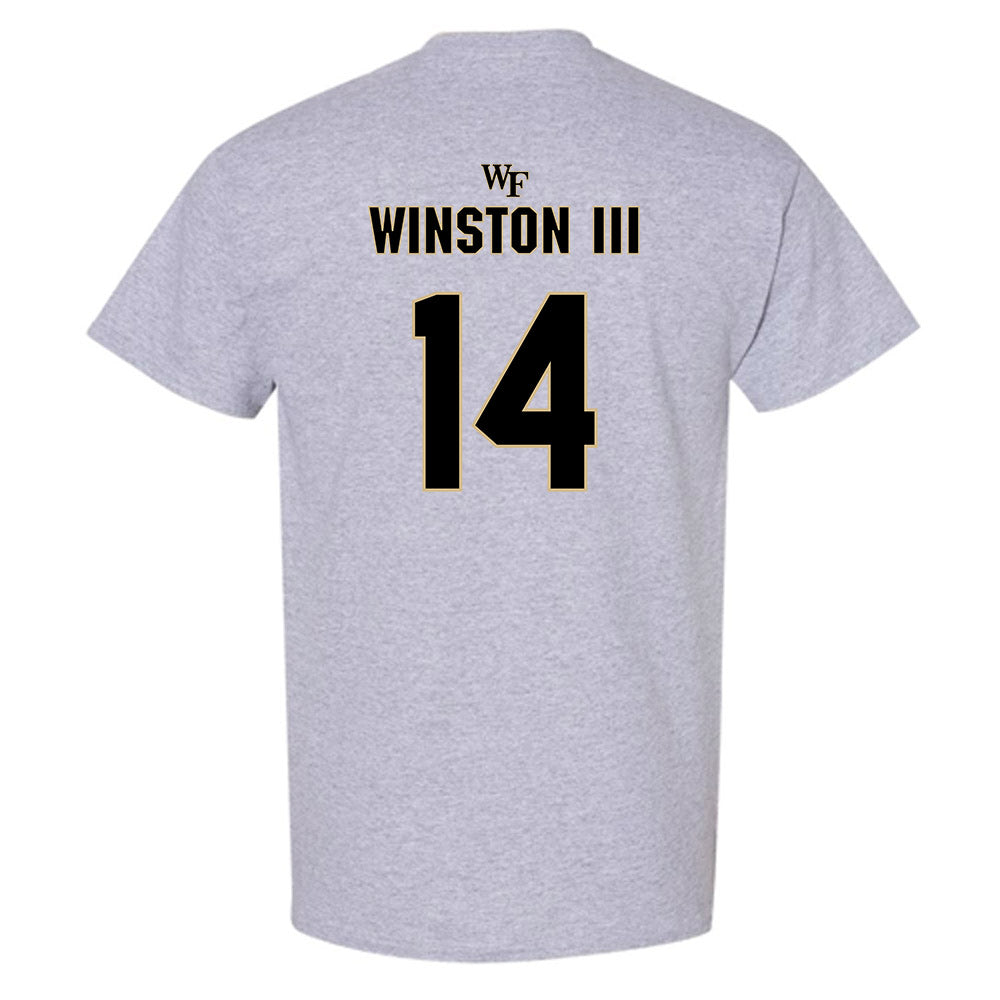 Wake Forest - NCAA Football : Braxton Winston III - Fashion Shersey T-Shirt-1