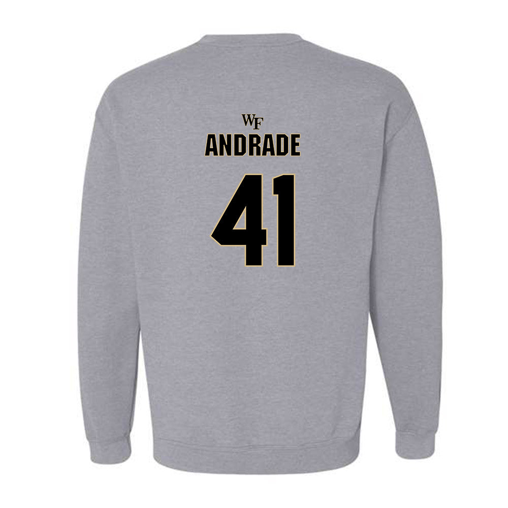 Wake Forest - NCAA Football : Mason Andrade - Fashion Shersey Crewneck Sweatshirt-1