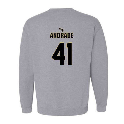 Wake Forest - NCAA Football : Mason Andrade - Fashion Shersey Crewneck Sweatshirt-1