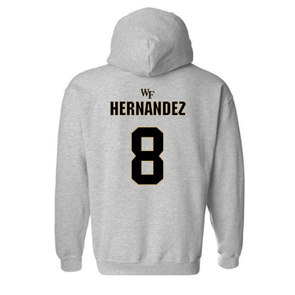 Wake Forest - NCAA Football : Carlos Hernandez - Fashion Shersey Hooded Sweatshirt-1