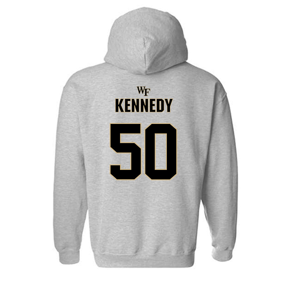 Wake Forest - NCAA Football : Jamarion Kennedy - Fashion Shersey Hooded Sweatshirt-1