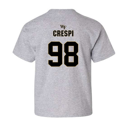 Wake Forest - NCAA Football : Wyatt Crespi - Youth T-Shirt