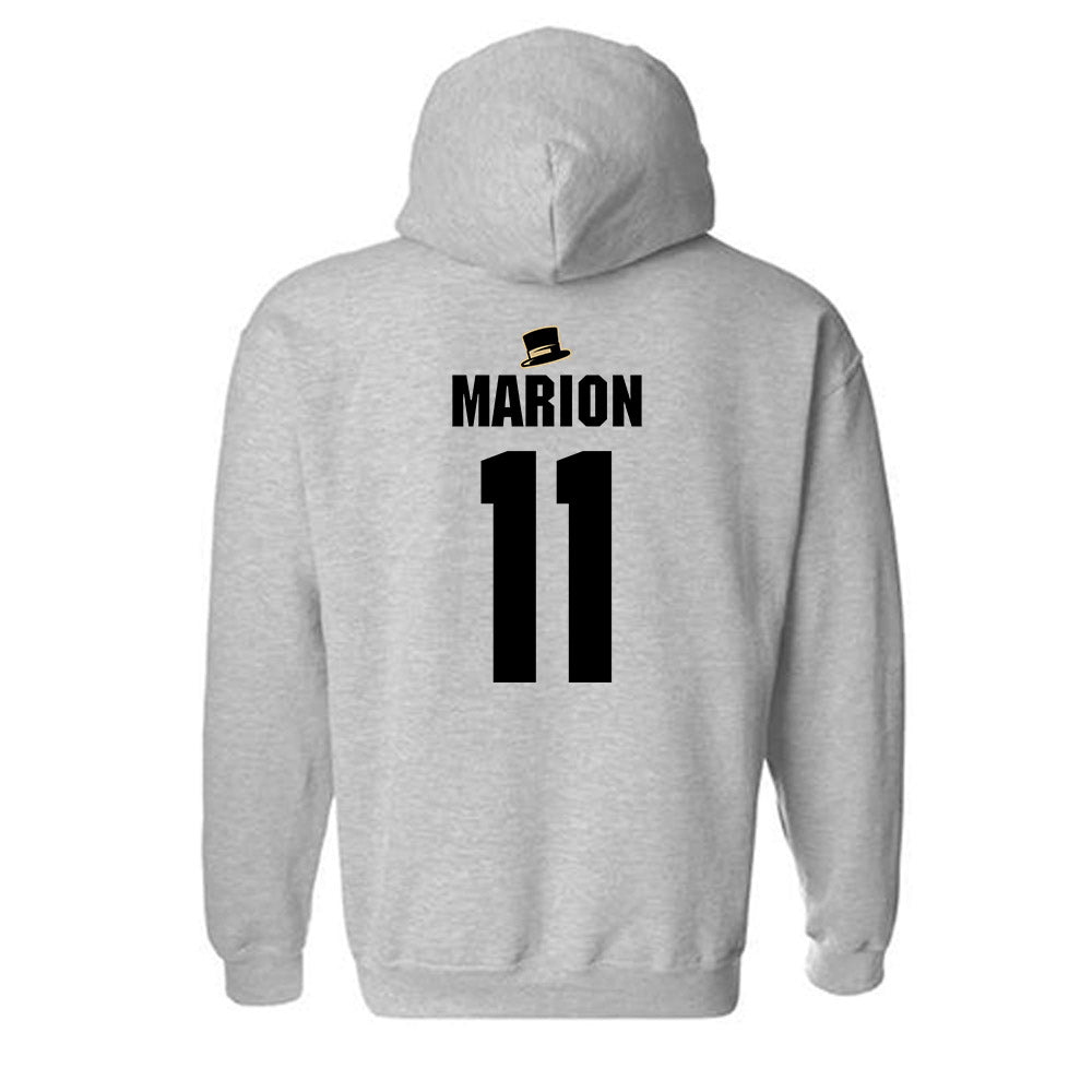 Wake Forest - NCAA Men's Basketball : Marqus Marion - Generic Shersey Hooded Sweatshirt