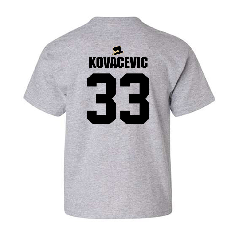Wake Forest - NCAA Men's Basketball : Dimitrije Kovacevic - Generic Shersey Youth T-Shirt-1