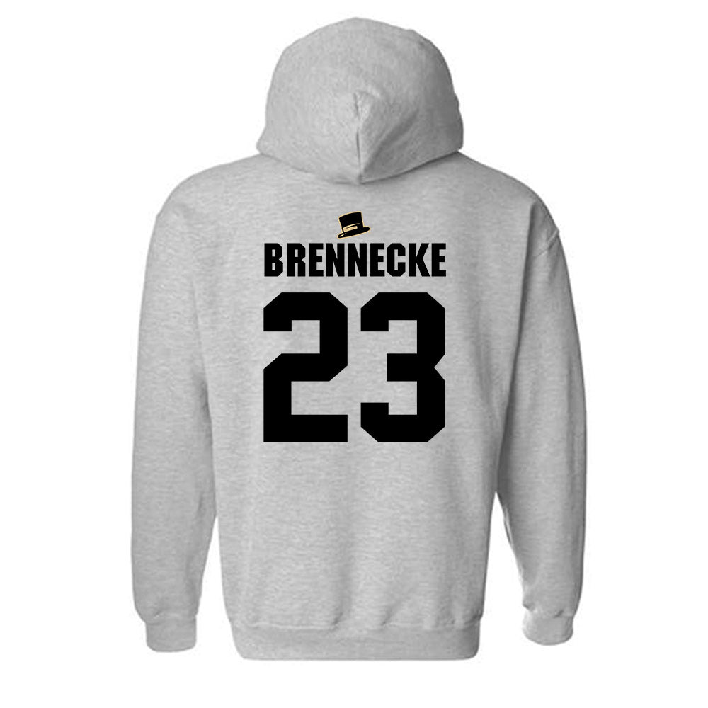 Wake Forest - NCAA Baseball : Ryan Brennecke - Generic Shersey Hooded Sweatshirt-1