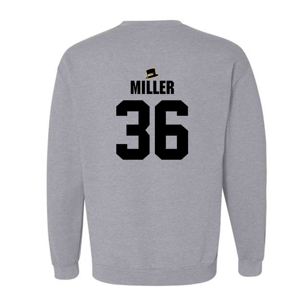 Wake Forest - NCAA Baseball : Cole Miller - Generic Shersey Crewneck Sweatshirt-1