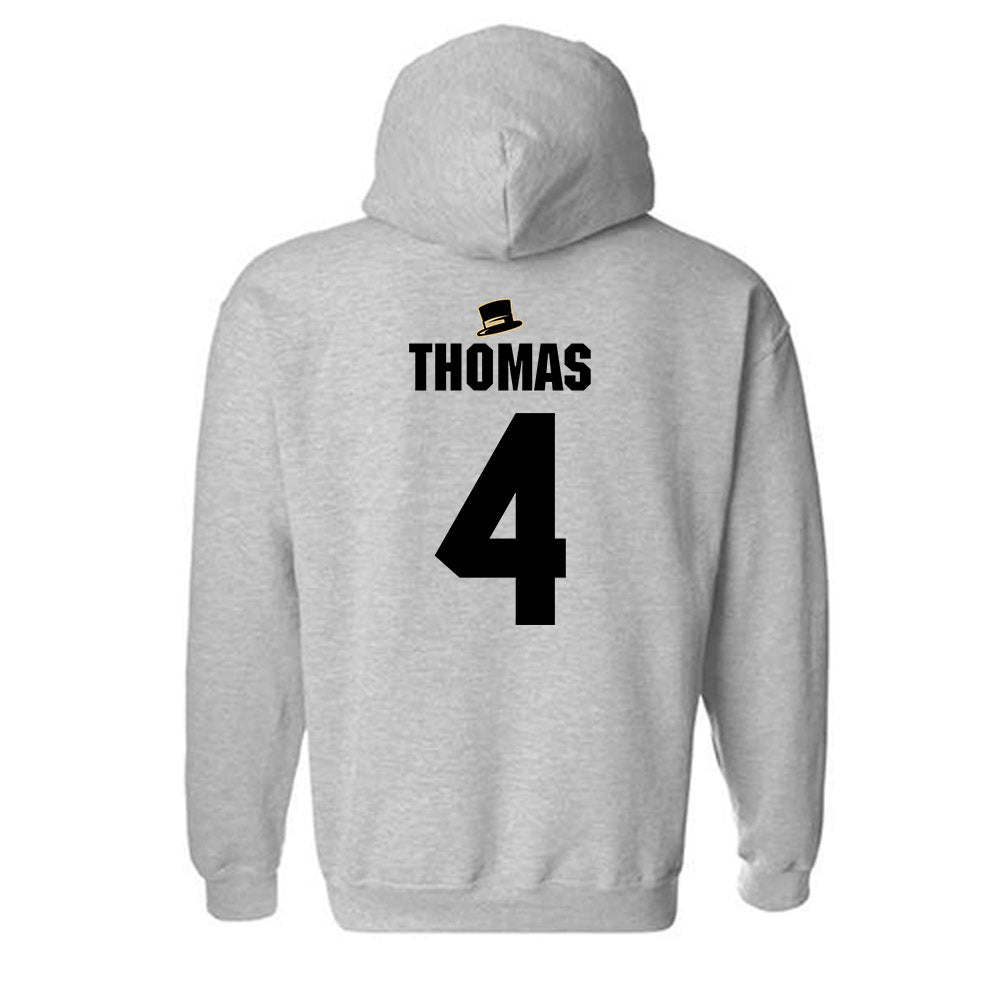 Wake Forest - NCAA Men's Soccer : Amoni Thomas - Generic Shersey Hooded Sweatshirt