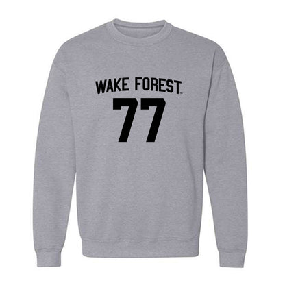 Wake Forest - NCAA Baseball : Seven Alemais - Generic Shersey Crewneck Sweatshirt-0