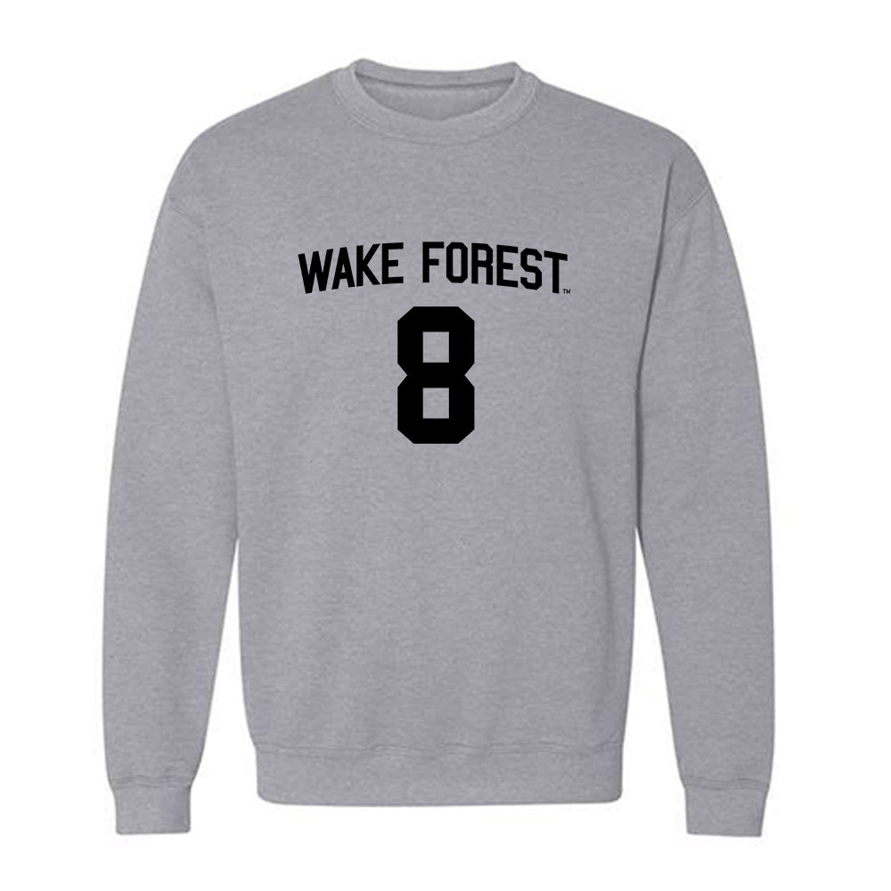 Wake Forest - NCAA Baseball : Matt Conte - Generic Shersey Crewneck Sweatshirt-0