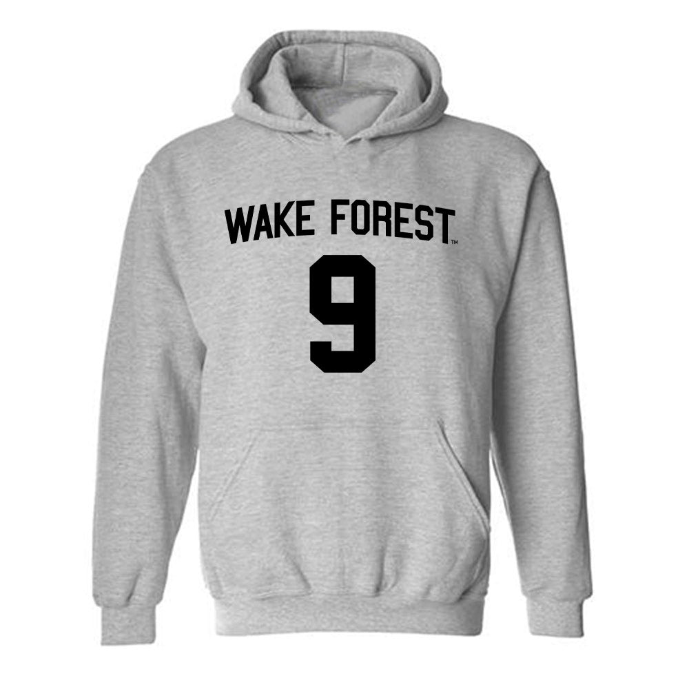 Wake Forest - NCAA Men's Soccer : Pariss Mitchell - Generic Shersey Hooded Sweatshirt