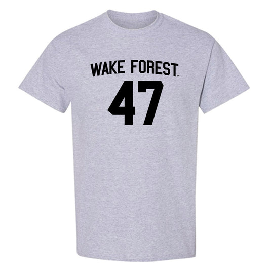 Wake Forest - NCAA Baseball : Cole Rice - Generic Shersey T-Shirt-0