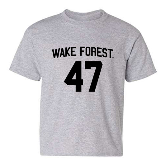 Wake Forest - NCAA Baseball : Cole Rice - Generic Shersey Youth T-Shirt-0