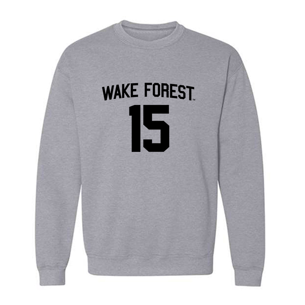 Wake Forest - NCAA Baseball : Nate Whysong - Generic Shersey Crewneck Sweatshirt-0