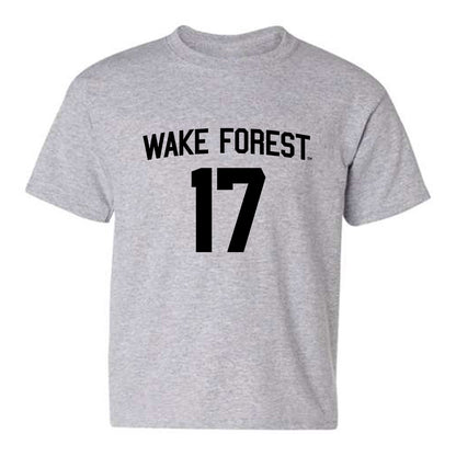 Wake Forest - NCAA Men's Soccer : Pierce Bateson - Generic Shersey Youth T-Shirt