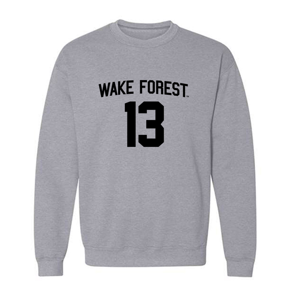 Wake Forest - NCAA Baseball : Robert Mitchell - Generic Shersey Crewneck Sweatshirt-0