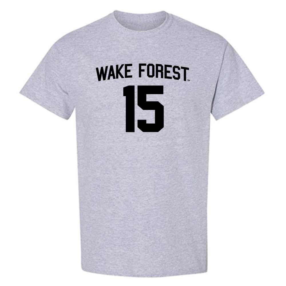 Wake Forest - NCAA Baseball : Nate Whysong - Generic Shersey T-Shirt-0