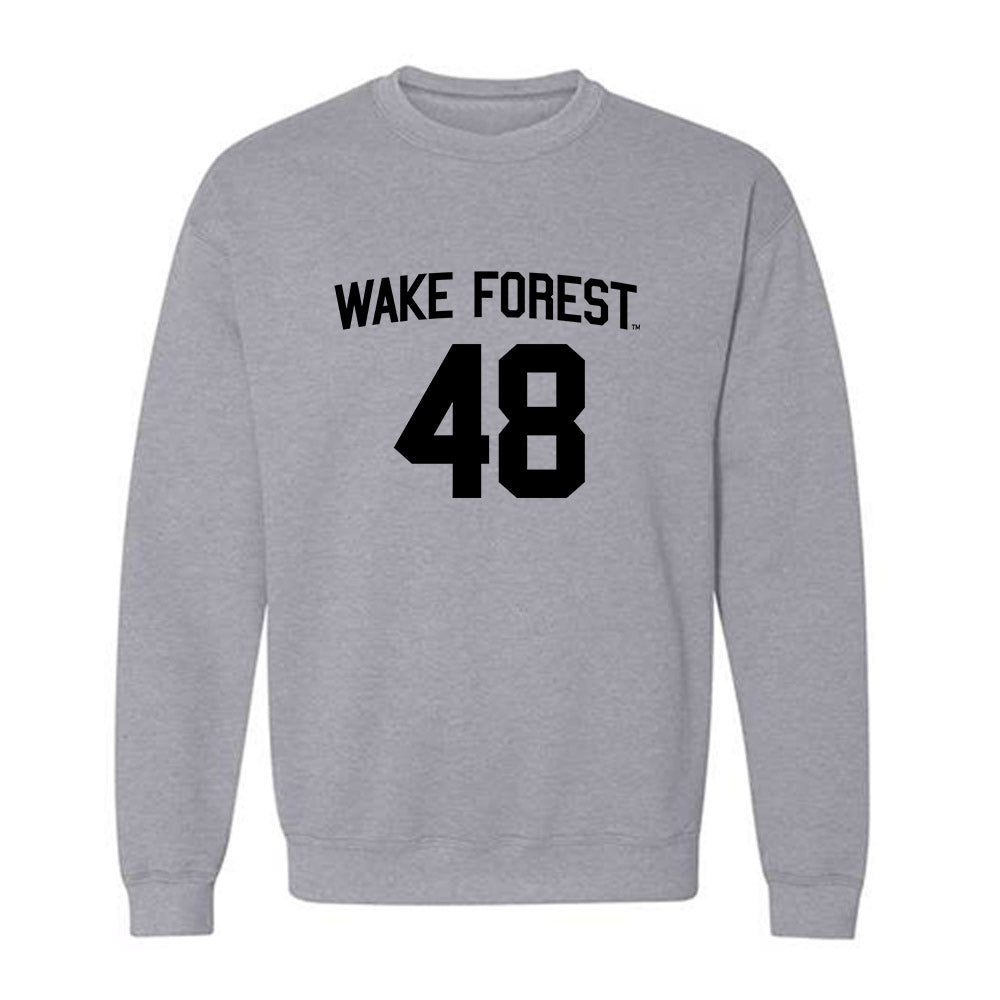 Wake Forest - NCAA Football : Wesley Strobele - Generic Shersey Crewneck Sweatshirt-0