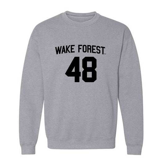 Wake Forest - NCAA Football : Wesley Strobele - Generic Shersey Crewneck Sweatshirt-0