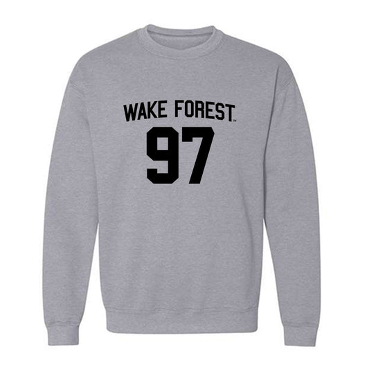 Wake Forest - NCAA Football : Josiah Pratt - Generic Shersey Crewneck Sweatshirt-0