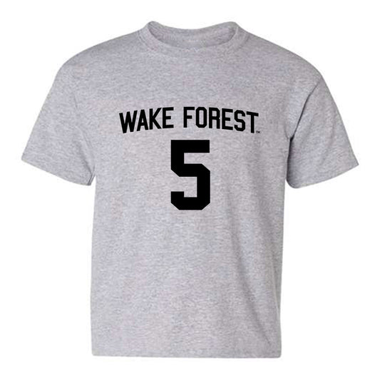 Wake Forest - NCAA Football : Davaughn Patterson - Generic Shersey Youth T-Shirt-0