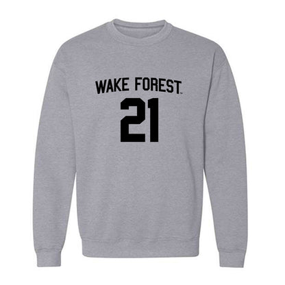 Wake Forest - NCAA Baseball : Jackson Miller - Generic Shersey Crewneck Sweatshirt-0