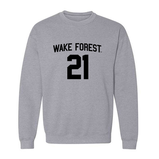 Wake Forest - NCAA Baseball : Jackson Miller - Generic Shersey Crewneck Sweatshirt-0