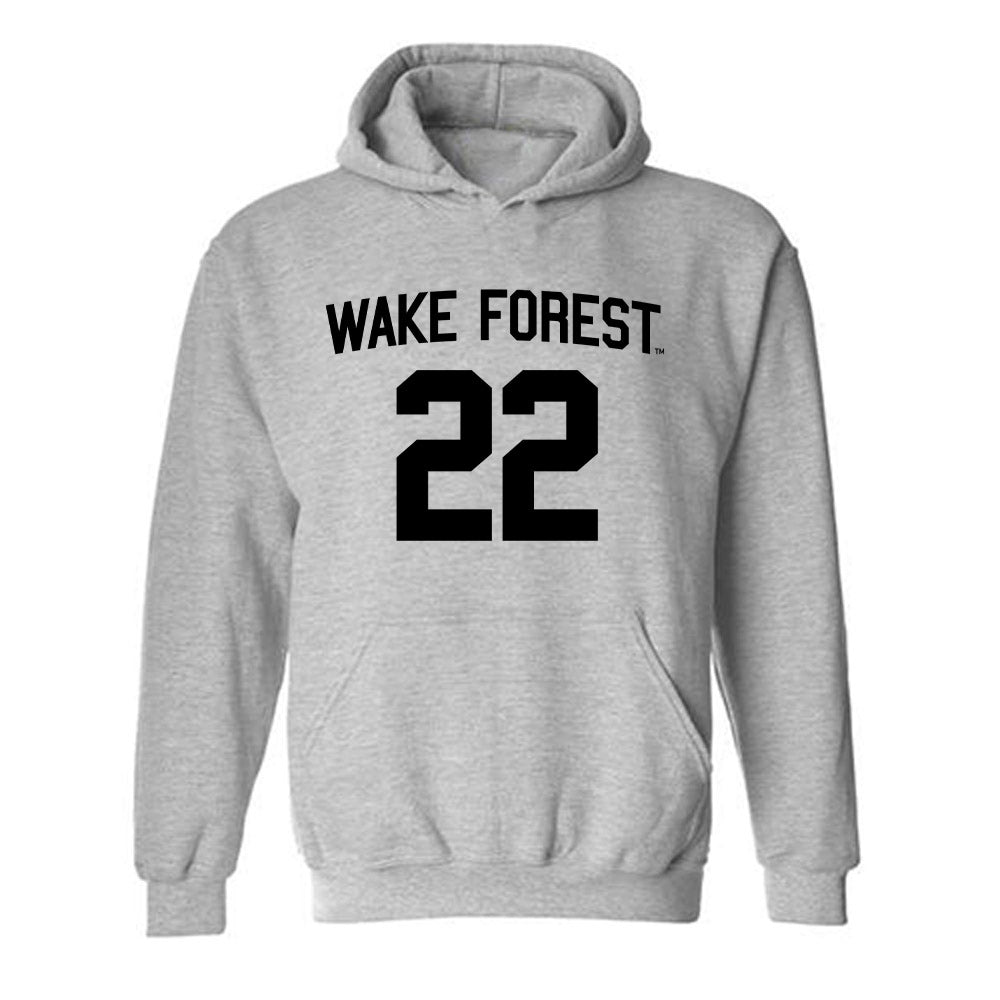 Wake Forest - NCAA Football : Myles Turpin - Generic Shersey Hooded Sweatshirt-0