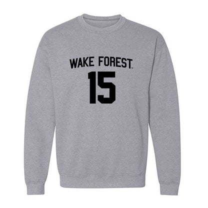 Wake Forest - NCAA Women's Basketball : Kennedy Moore - Generic Shersey Crewneck Sweatshirt