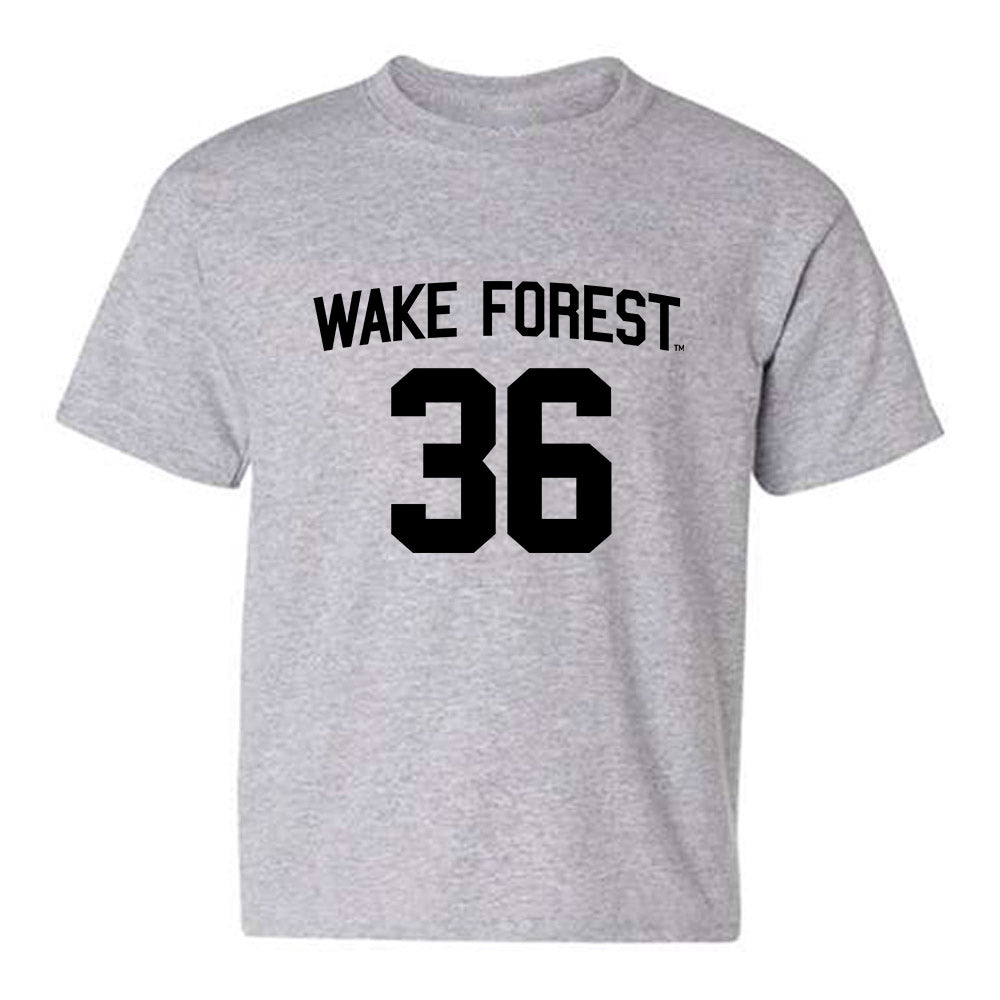 Wake Forest - NCAA Baseball : Cole Miller - Generic Shersey Youth T-Shirt-0