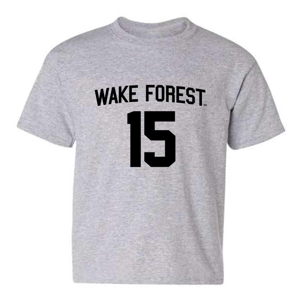 Wake Forest - NCAA Women's Basketball : Kennedy Moore - Generic Shersey Youth T-Shirt