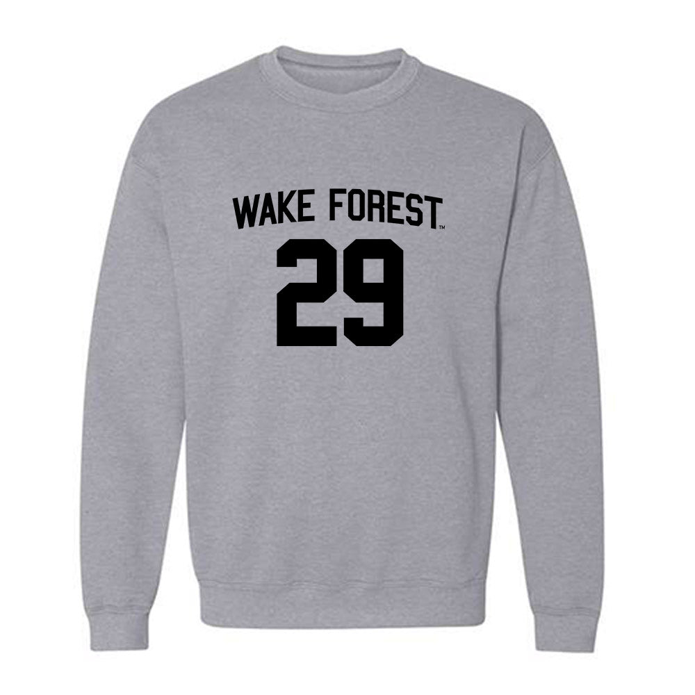 Wake Forest - NCAA Baseball : Matt Bedford - Generic Shersey Crewneck Sweatshirt-0