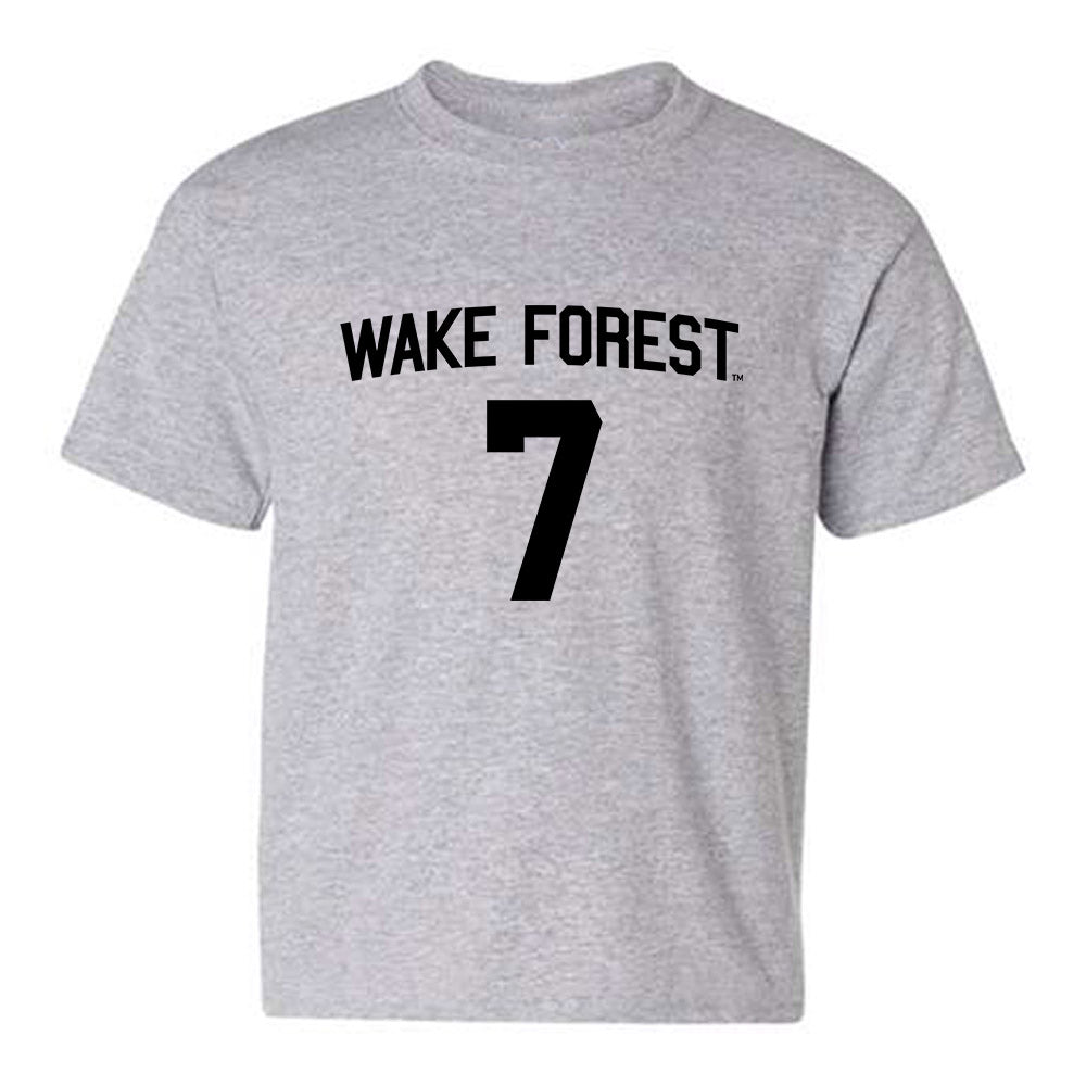 Wake Forest - NCAA Football : Nuer Gatkuoth - Generic Shersey Youth T-Shirt-0