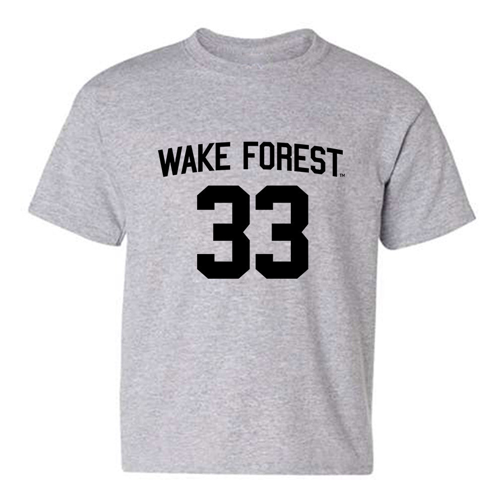 Wake Forest - NCAA Men's Basketball : Dimitrije Kovacevic - Generic Shersey Youth T-Shirt-0