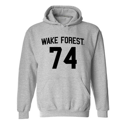 Wake Forest - NCAA Football : Nathan Pahanich - Generic Shersey Hooded Sweatshirt-0