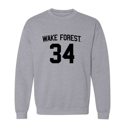 Wake Forest - NCAA Baseball : James Keenan - Generic Shersey Crewneck Sweatshirt-0