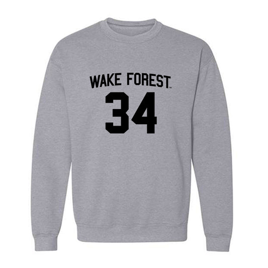 Wake Forest - NCAA Baseball : James Keenan - Generic Shersey Crewneck Sweatshirt-0