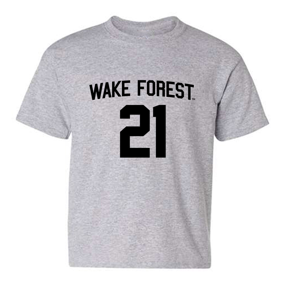 Wake Forest - NCAA Football : Aiden Hall - Generic Shersey Youth T-Shirt-0