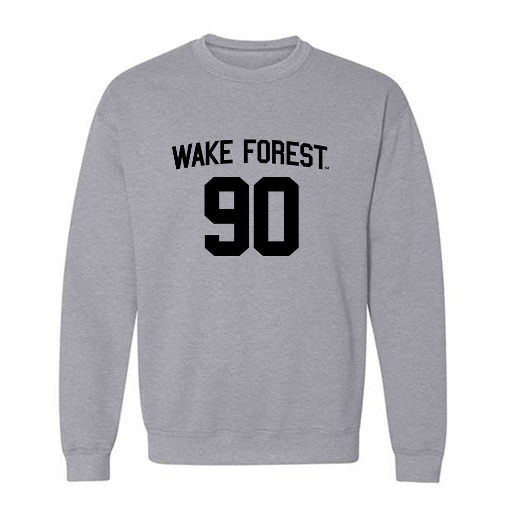Wake Forest - NCAA Football : Connor Calvert - Generic Shersey Crewneck Sweatshirt-0