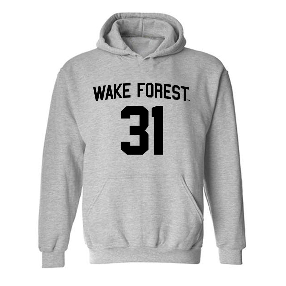 Wake Forest - NCAA Women's Soccer : Kylie Maxwell - Generic Shersey Hooded Sweatshirt-0