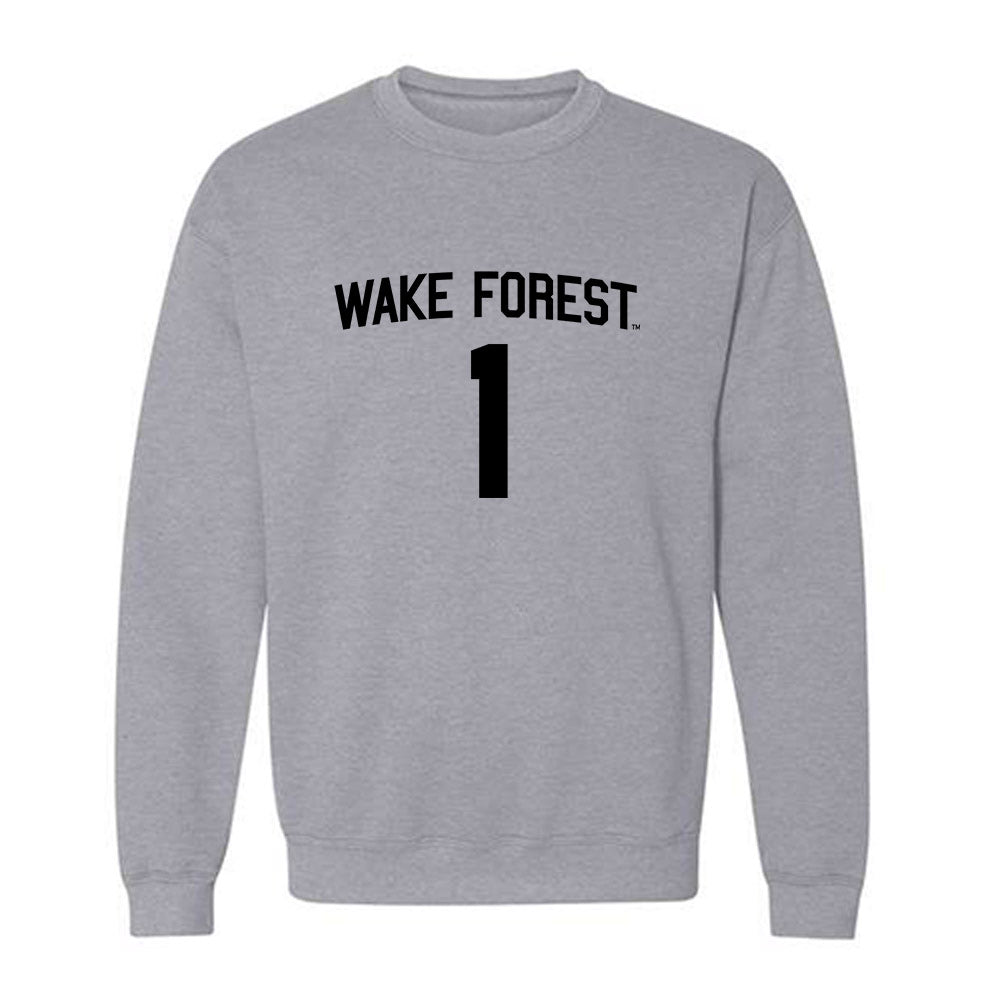 Wake Forest - NCAA Women's Soccer : Valentina Amaral - Generic Shersey Crewneck Sweatshirt