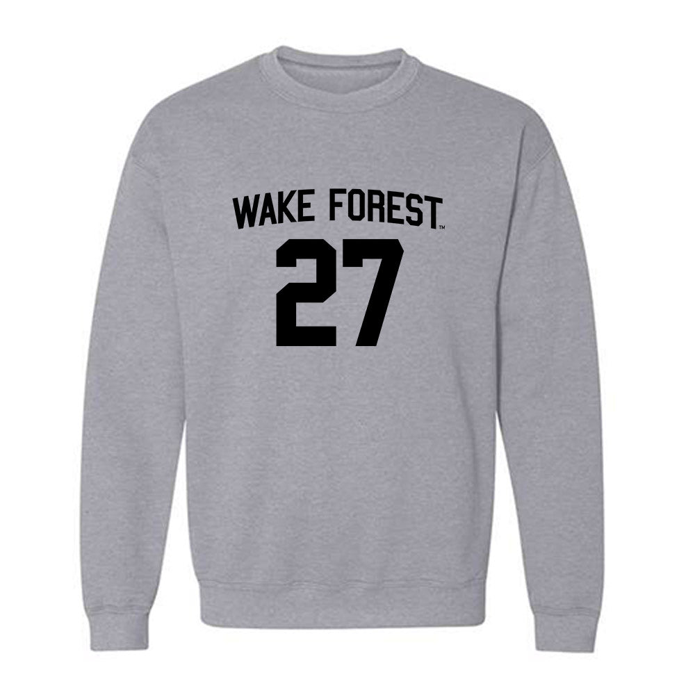 Wake Forest - NCAA Women's Soccer : Alicia Meincke - Generic Shersey Crewneck Sweatshirt-0
