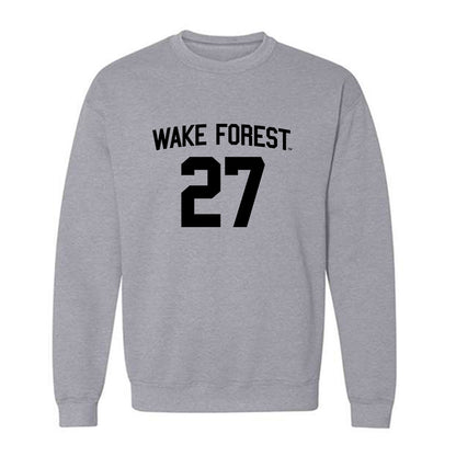 Wake Forest - NCAA Women's Soccer : Alicia Meincke - Generic Shersey Crewneck Sweatshirt-0